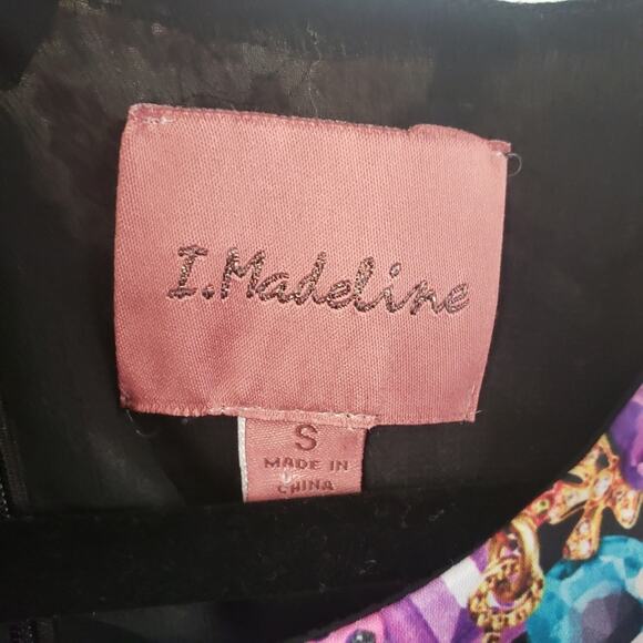 I. Madeline Women's Sleeveless Jewel Print Mini Dress Size Small - Picture 6 of 7